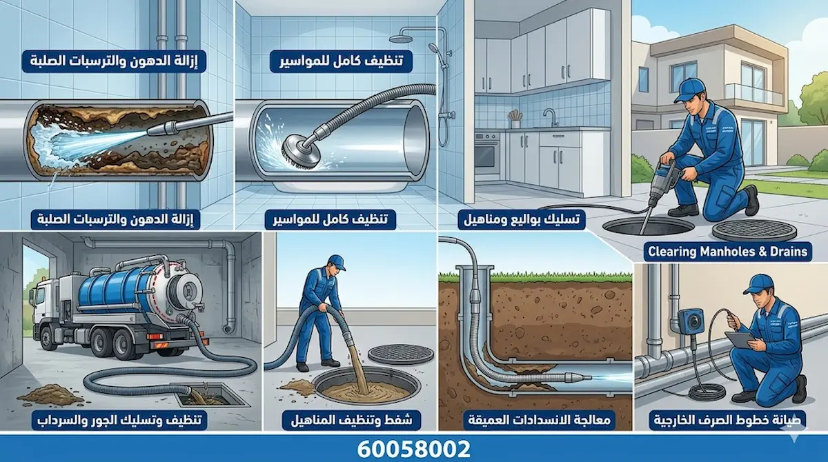 خدمات تسليك مجاري الفردوس