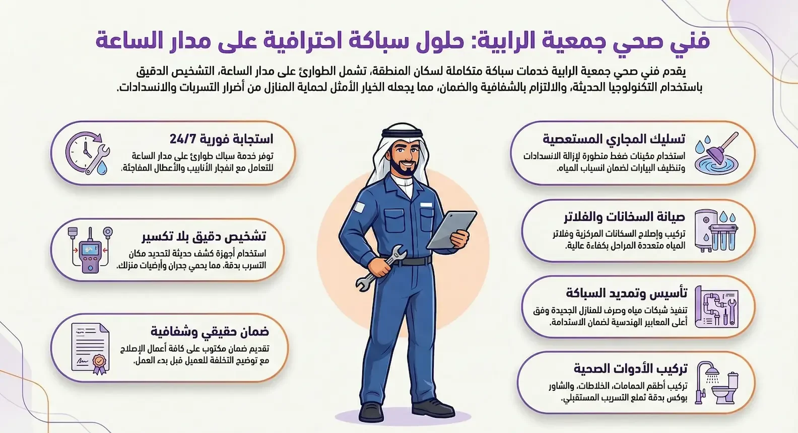 فني صحي جمعية الرابية