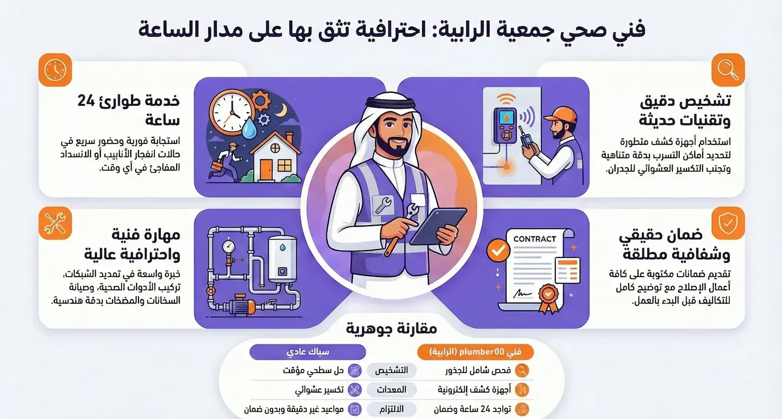 فني صحي جمعية الرابية