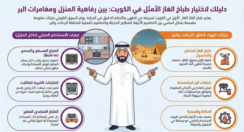 كيف تختار أفضل طباخ غاز في الكويت؟