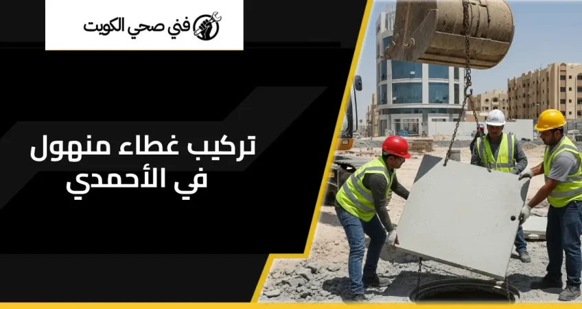 تركيب غطاء منهول في الأحمدي