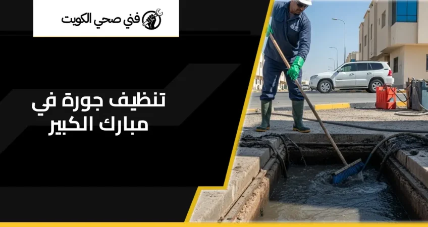 تنظيف جورة في مبارك الكبير