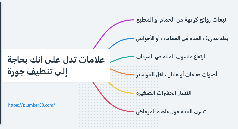 علامات تشير إلى ضرورة تنظيف جورة في مبارك الكبير