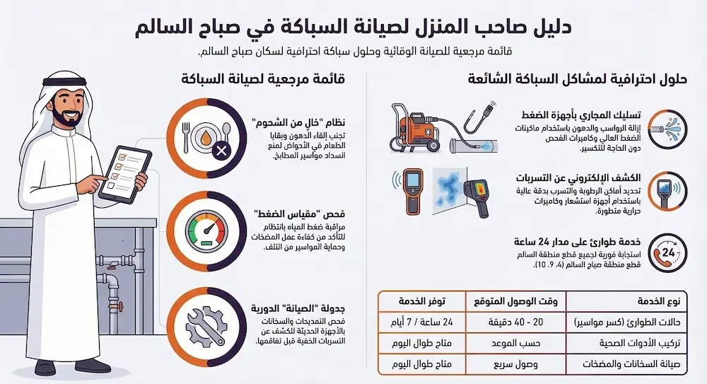 خدمات فني صحي صباح السالم