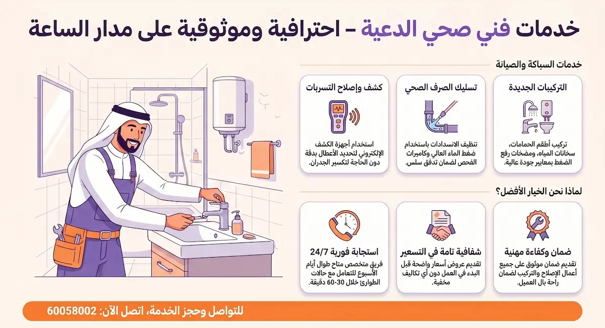 خدمات مقاول صحي الدعية