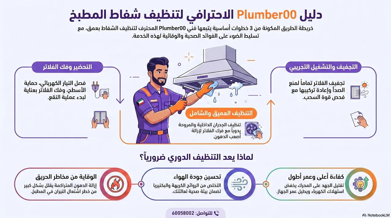تنظيف شفاط المطبخ بالخطوات