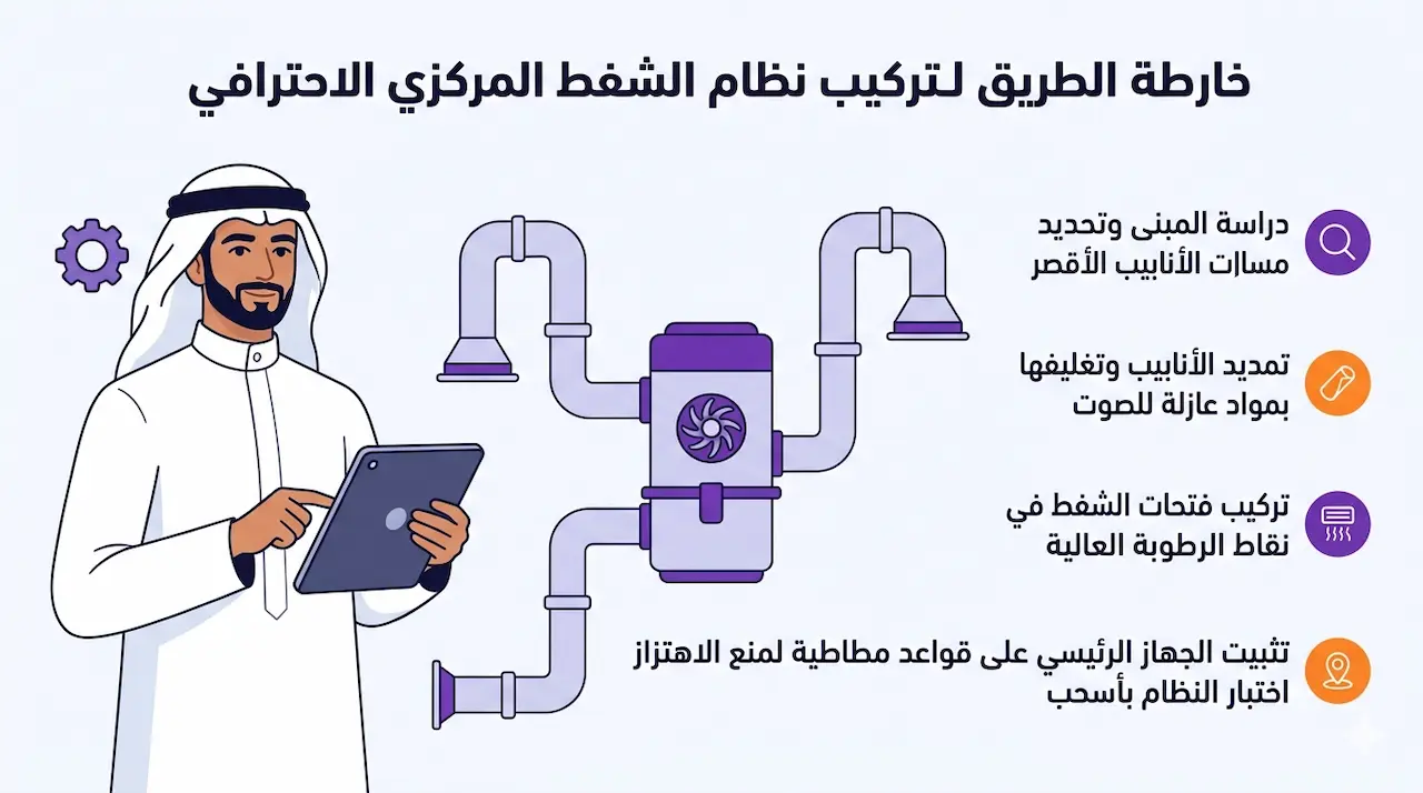 تركيب شفاط مركزي