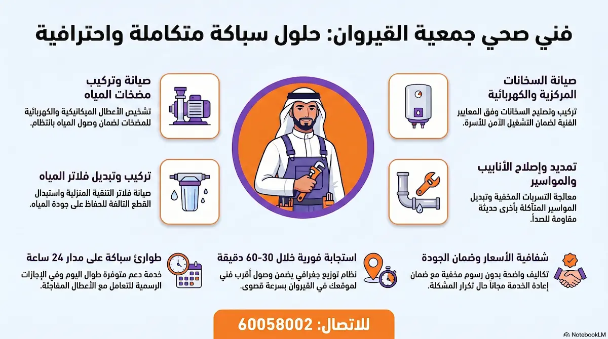 فني صحي جمعية القيروان