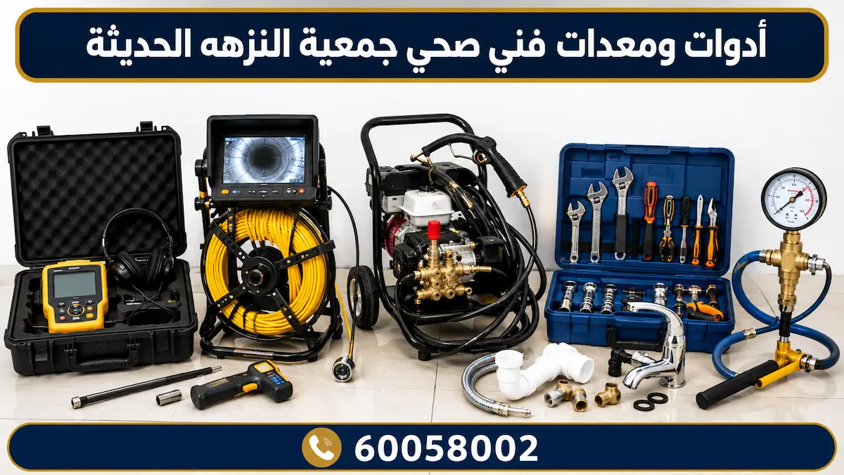 أدوات ومعدات فني صحي جمعية النزهه الحديثة