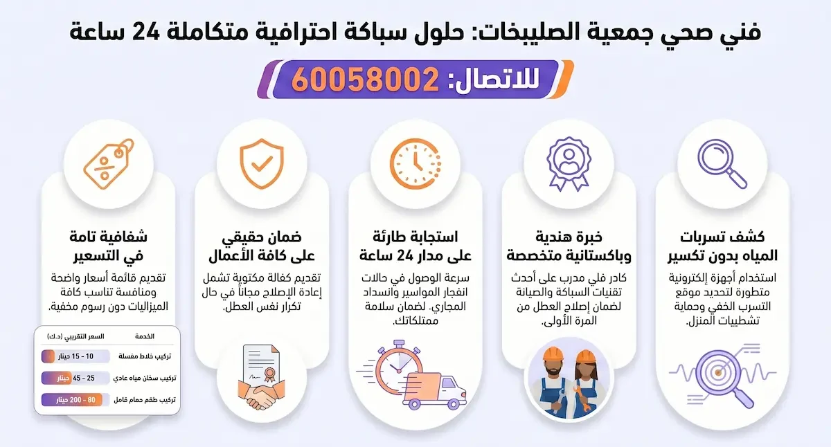 خدمات فني صحي جمعية الصليبخات
