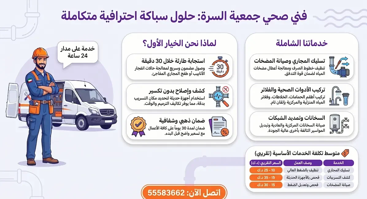 أفضل فني صحي بالسرة