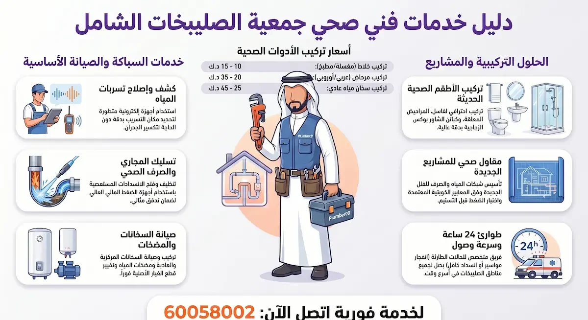  خدمات فني صحي جمعية الصليبخات